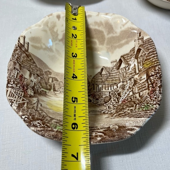 Johnson Brothers Brown and Cream Bowls VINTAGE OLDE ENGLISH COUNTRY SIDE ENGLAND - Picture 4 of 4